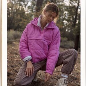 Free People Pippa Packable Pullover Puffer jacket in Viola, size L